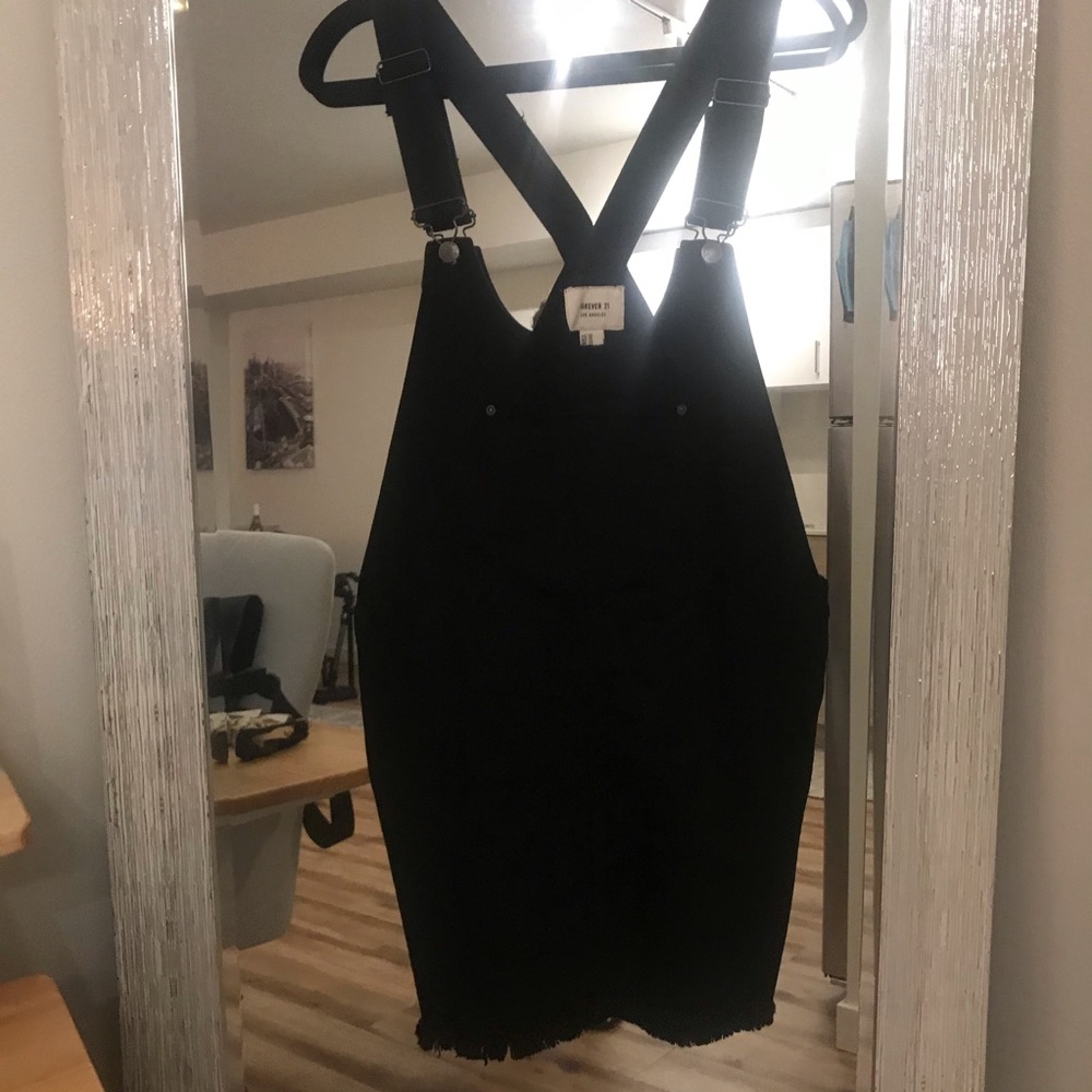 Forever 21 black jean dress
